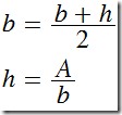 fórmulas de recursión